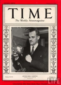 Arthur H. Compton en couverture de Time en 1936
